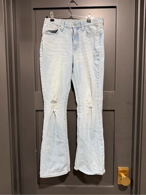 Light Wash Distressed Bootcut Girls Jeans